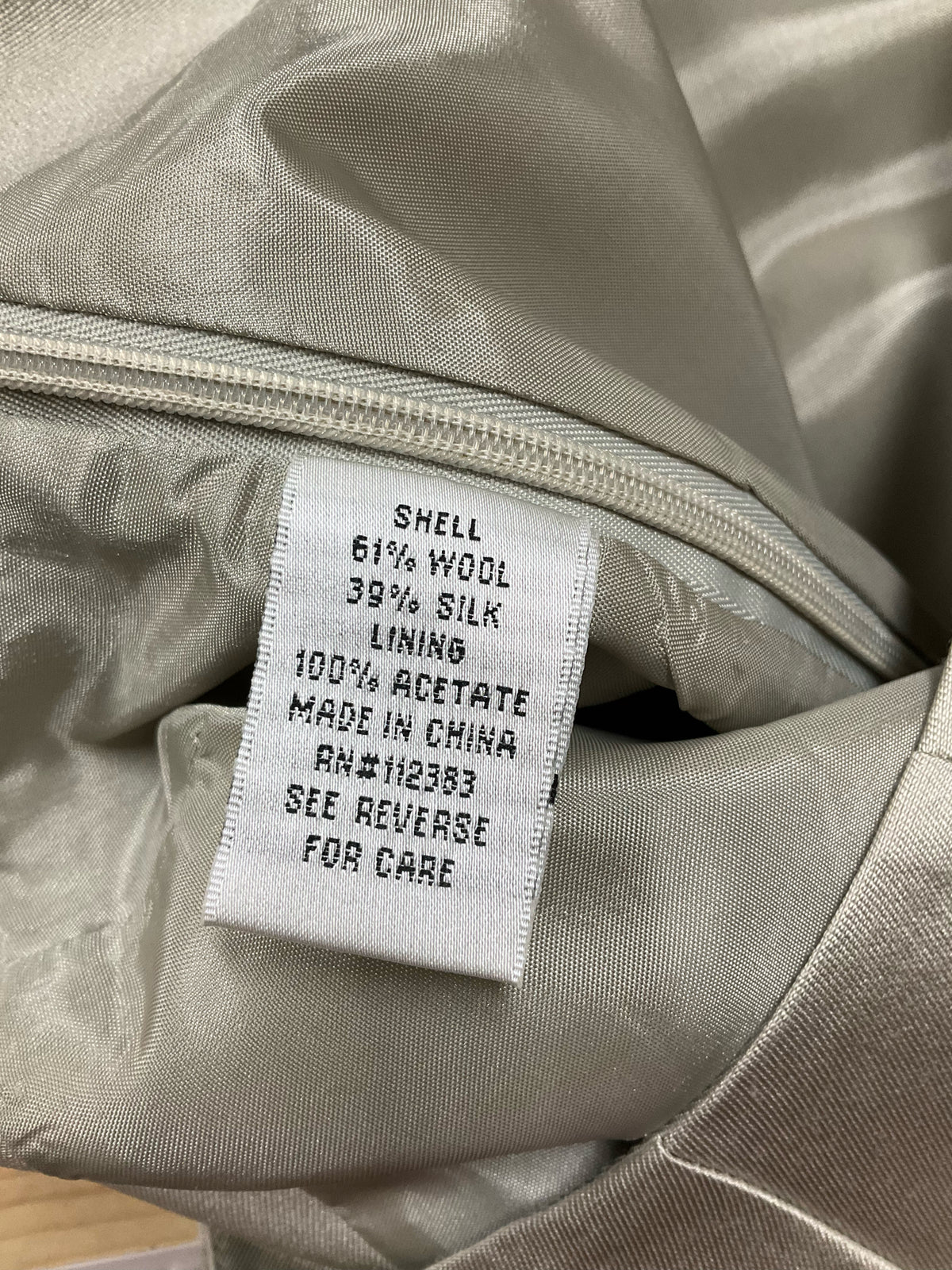 Reba Champagne Silk Wool Wide Leg Dress Pants - Size 4 - ONLINE ONLY