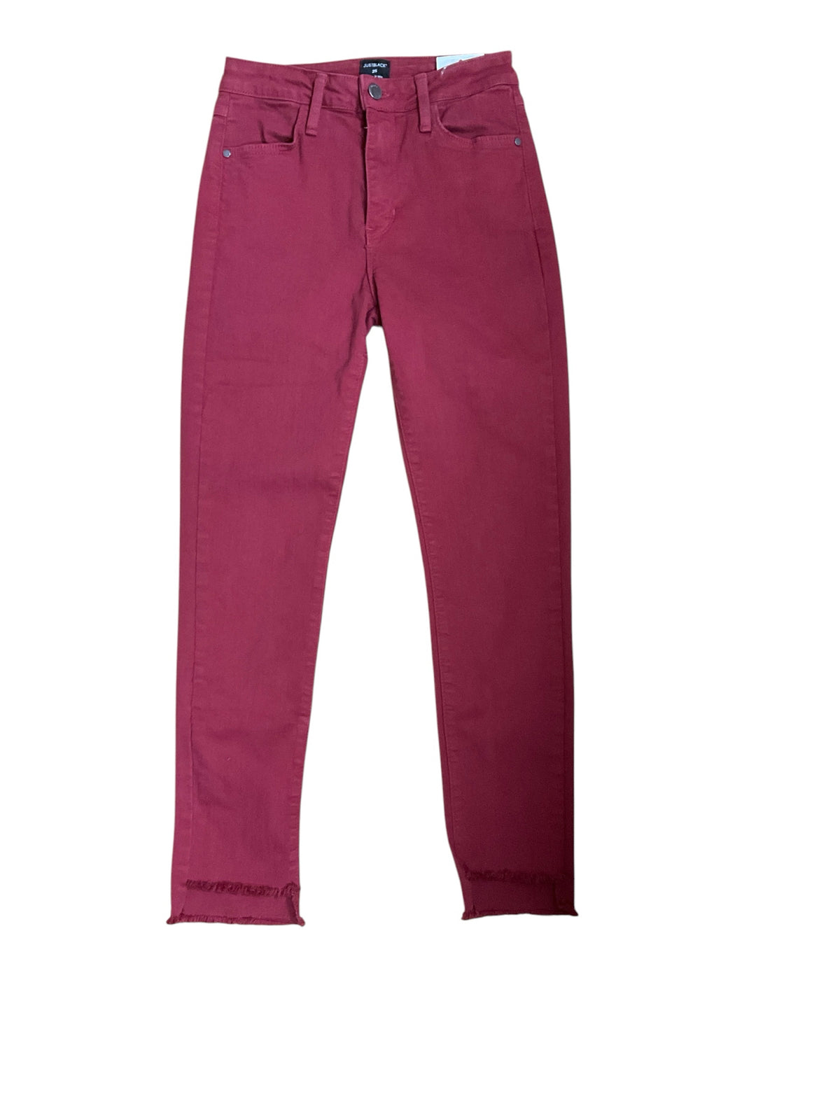 Just Black High Rise Ankle Skinny Pants Rust | Size 4 - ONLINE ONLY