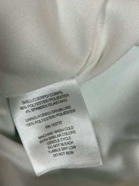 Donna Morgan white/blue Dress Size 12 white/blue colorblock Pre-Owned Ladies Dress - Size 12