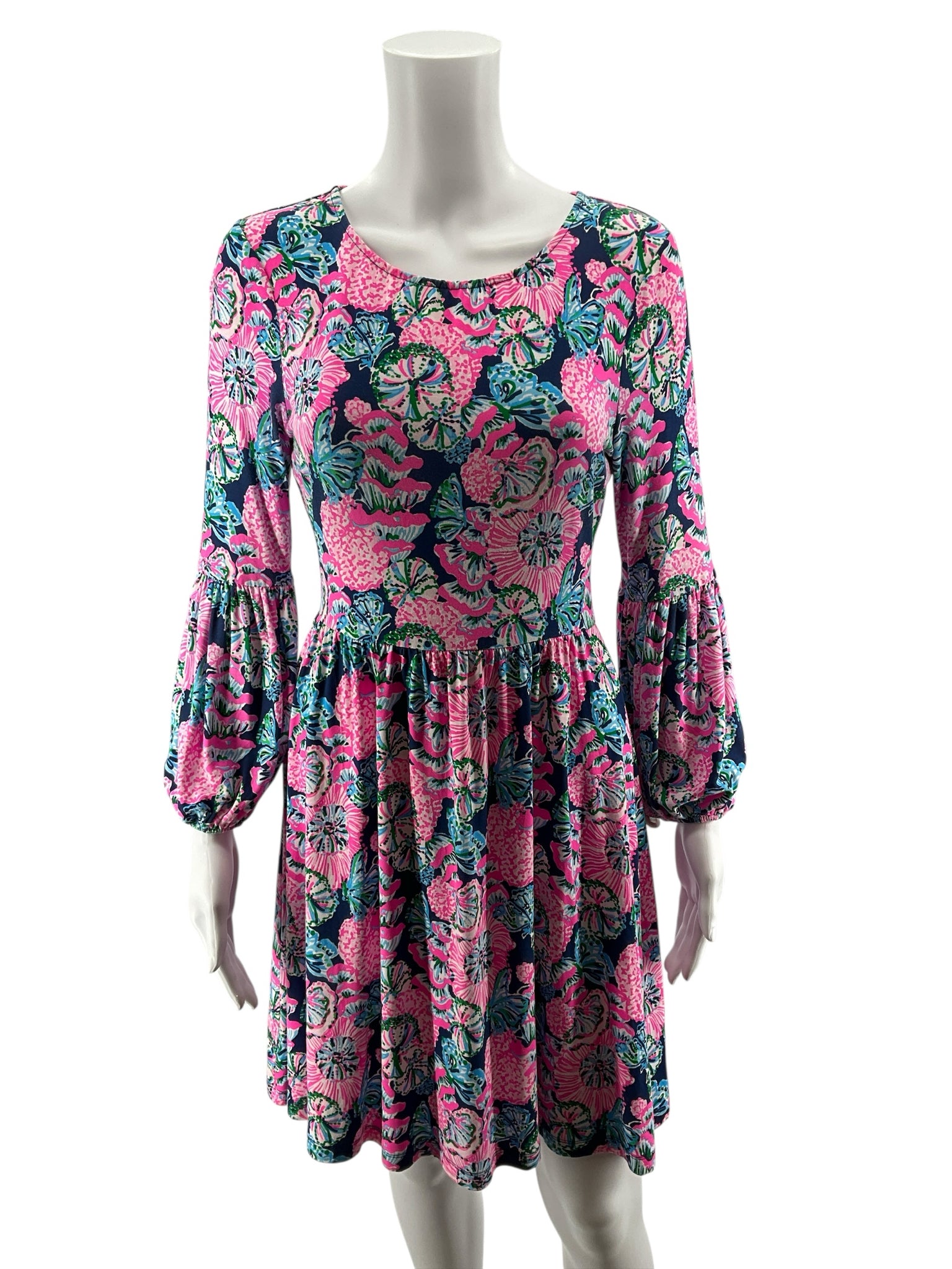Lilly Pulitzer Kylar T-Shirt Dress Multi Shellabrate Floral XS