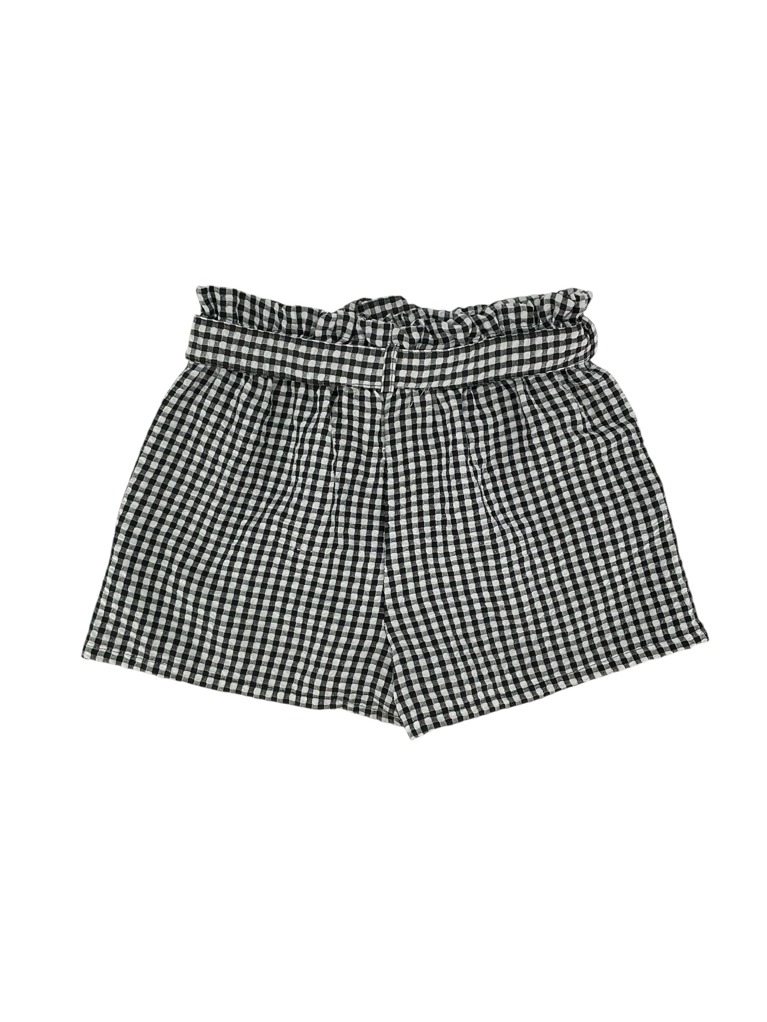 I.N. San Francisco Gingham Paperbag Shorts with Belt | Size Medium