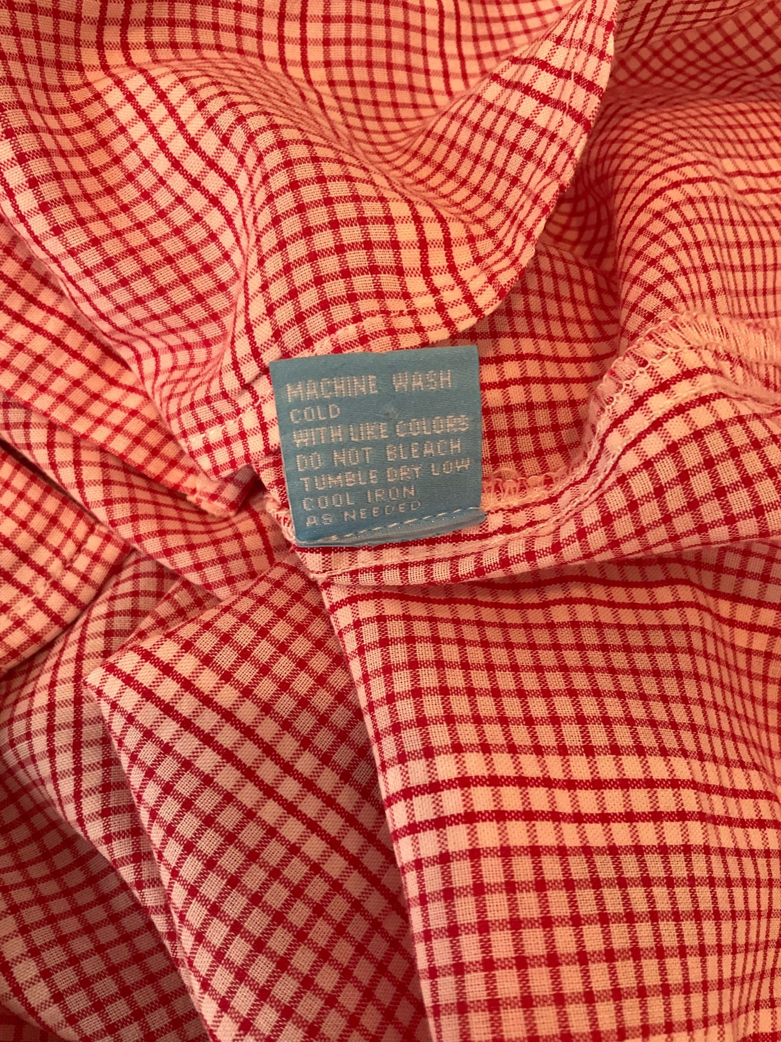 J. McLaughlin red/white Sleeveless Red Gingham Ruffle Sleeveless Top Size Small - Size S