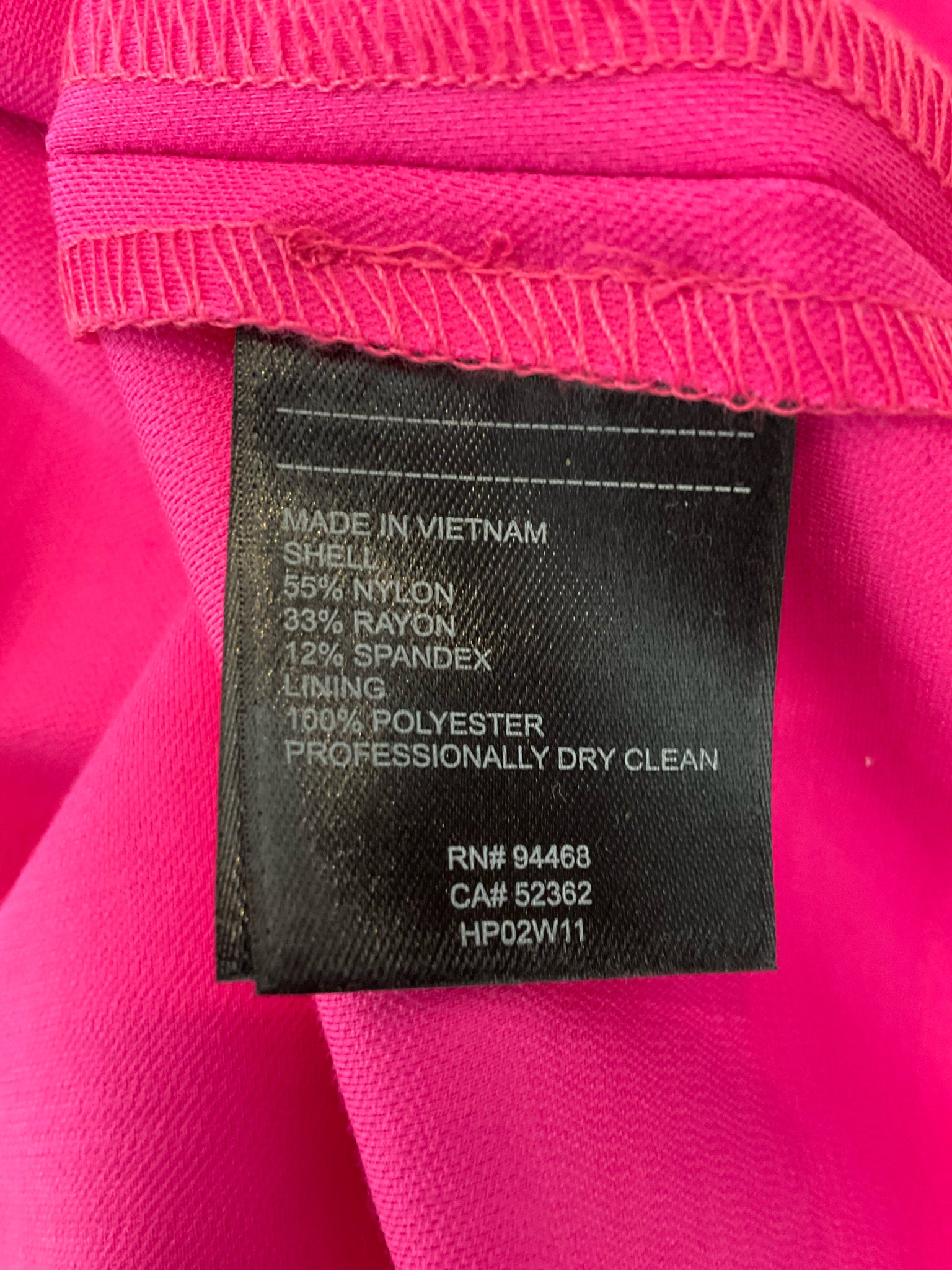 Laundry by Shelli Segal Fuchsia Draped Asymmetric Sheath Dress Size 12