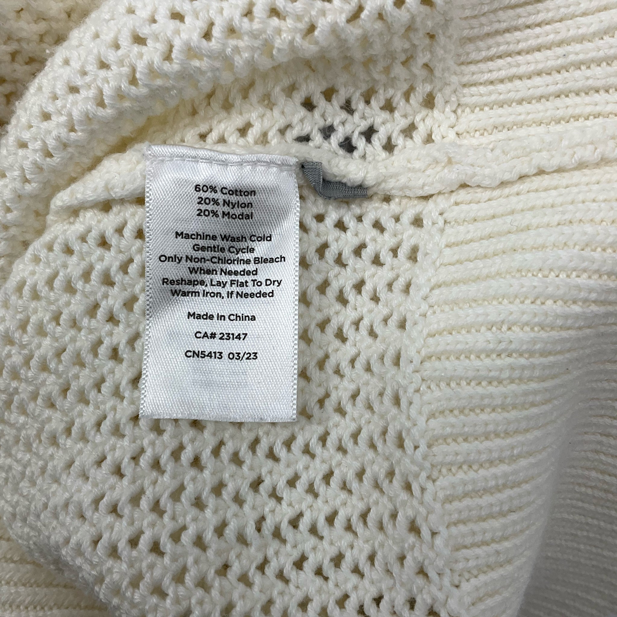 T by Talbots Cream Pre-Owned Ladies Top - Size Large - Margaret’s Fine Consignment