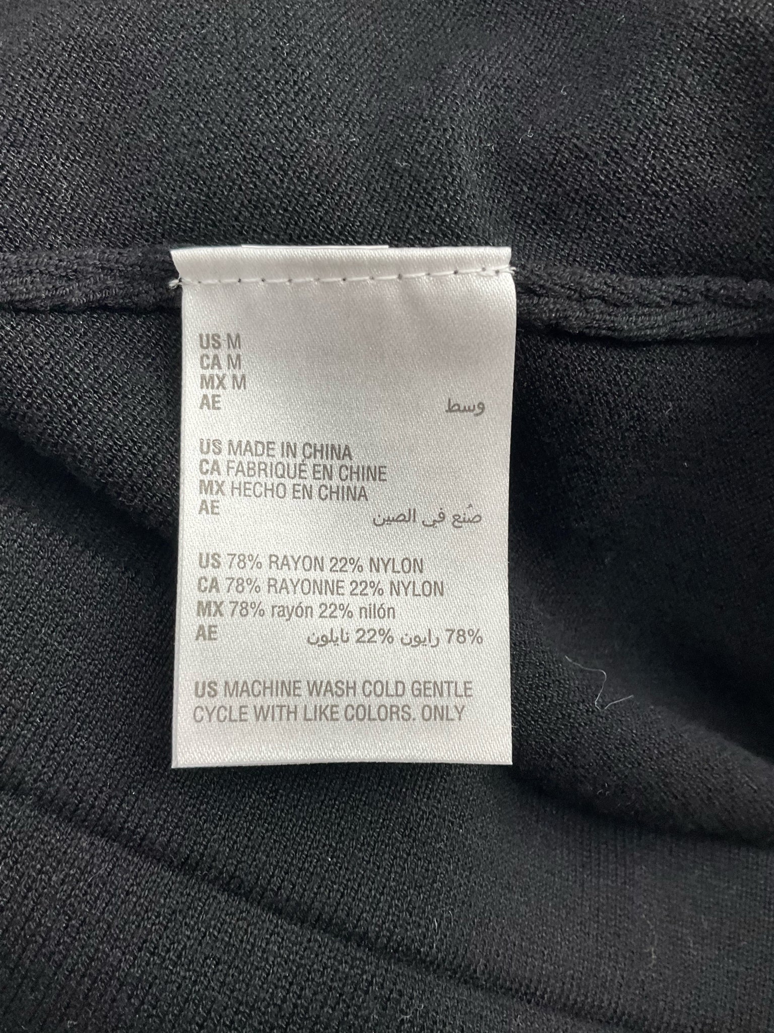 INC - black/white Print Pre-Owned Ladies Casual Top - Size M