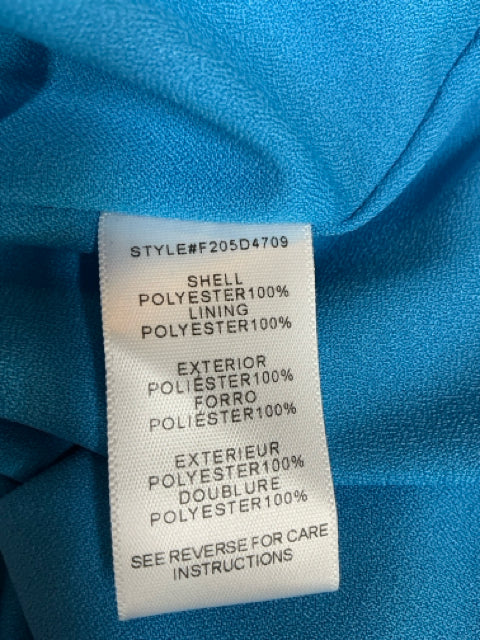 Adelyn Rae Cobalt Blue Asymmetrical V-Neck Sheath Dress Size Medium
