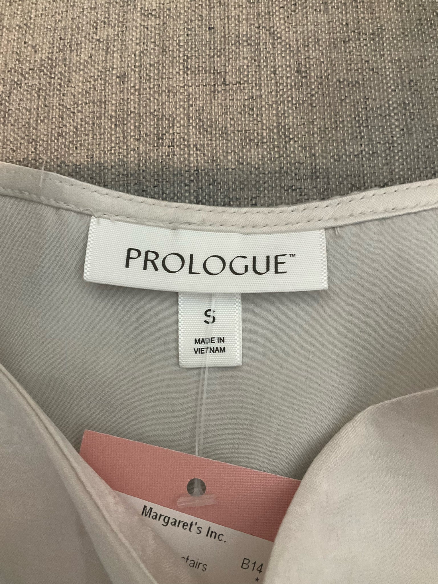 ProloguePrologue Cream Satin V-Neck Cami Top Size S | Adjustable Straps Minimalist