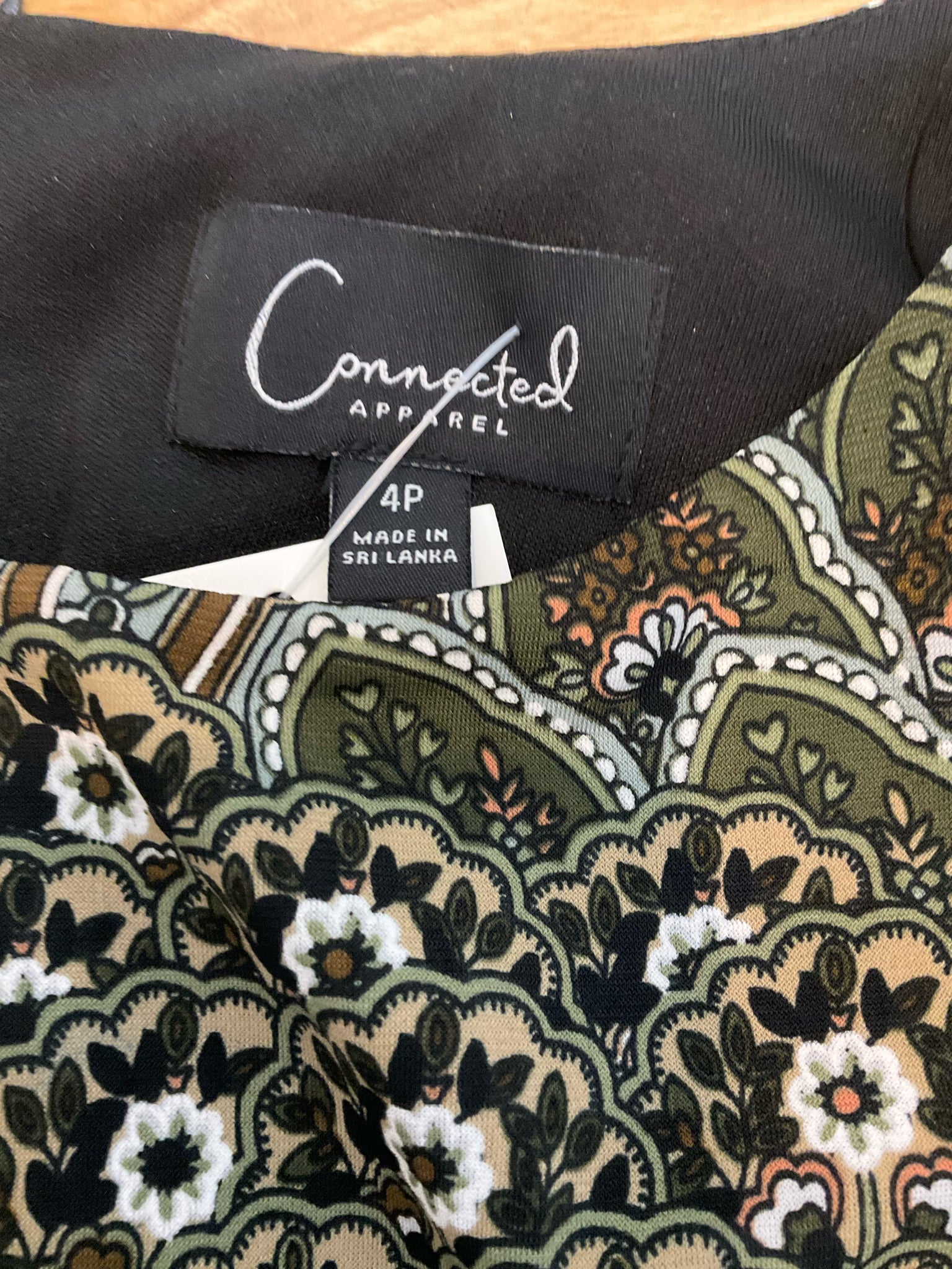 Connected Apparel Paisley Medallion Fit & Flare Dress Petite 4P