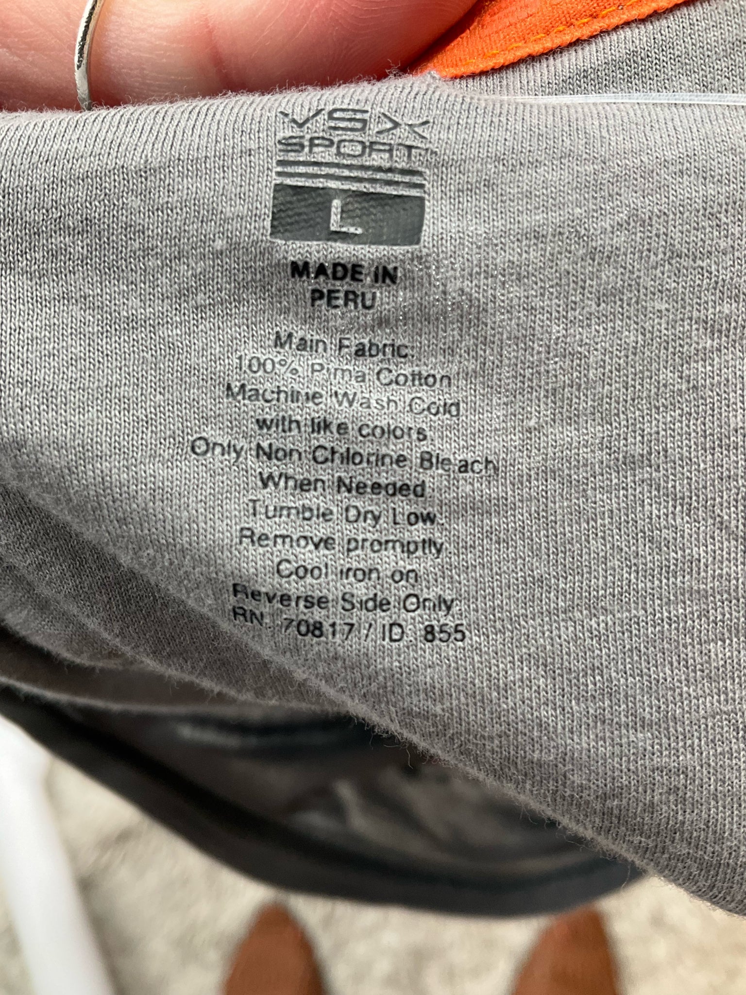 VSX Gray Solid Pre-Owned Ladies Top - Size Large - Margaret’s Fine Consignment