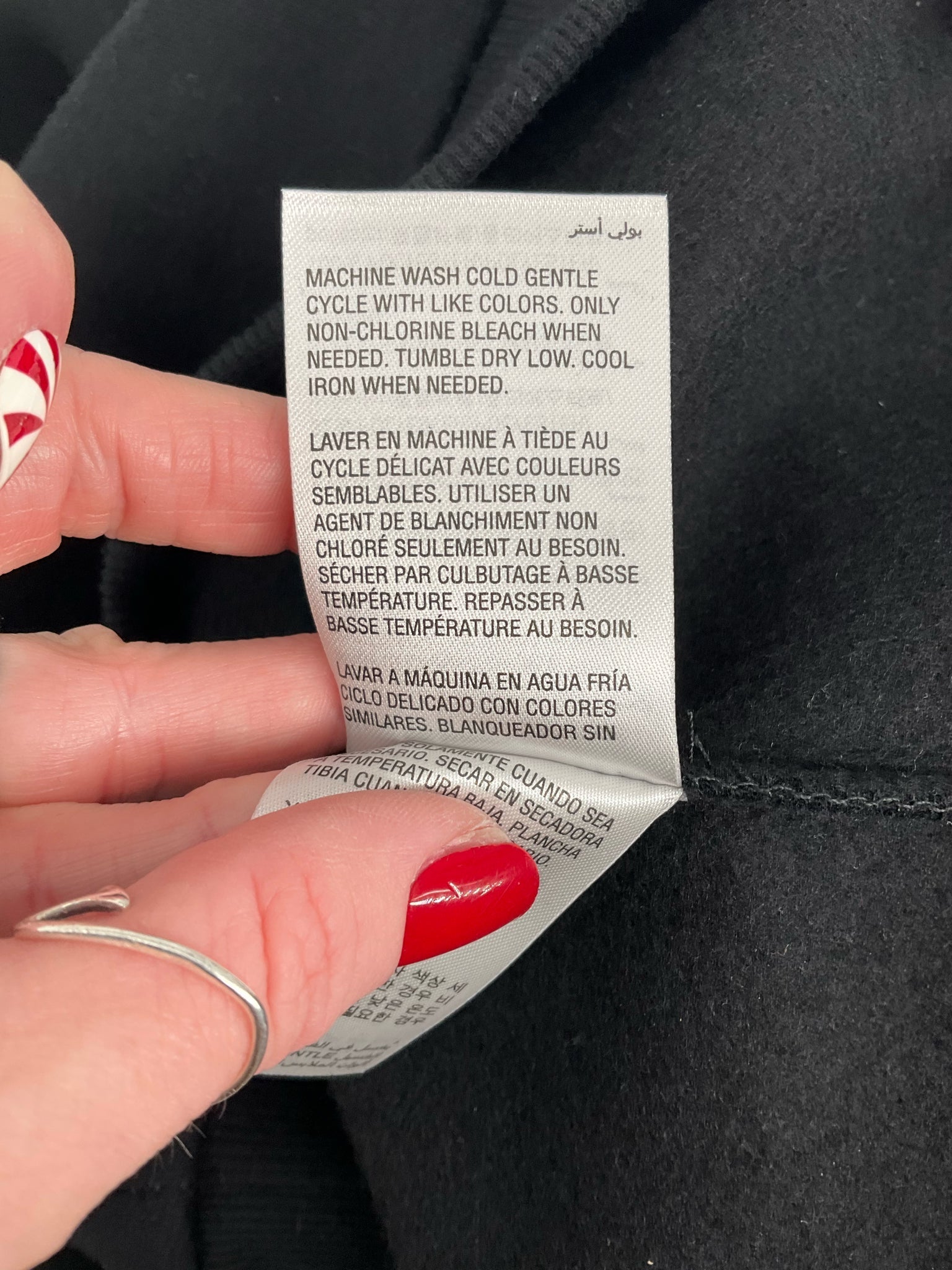 INC - Black Solid Pre-Owned Ladies Casual Top - Size M