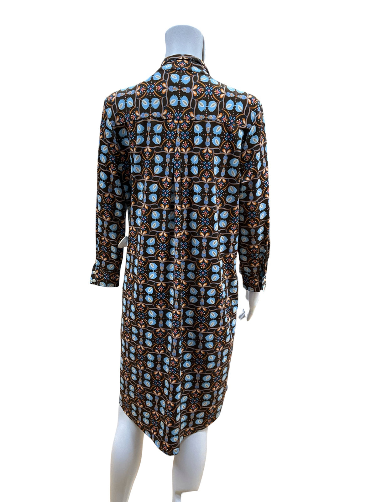 J. McLaughlin Geometric Floral Tunic Shirtdress Size Small