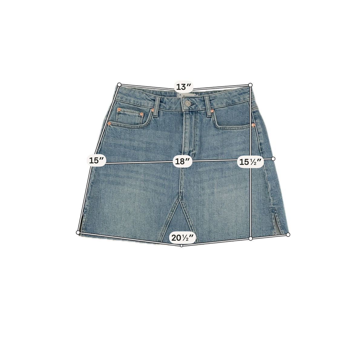 PAIGE Paige Jessie High-Waisted A-Line Denim Mini Skirt Raw Hem Blue Size 6