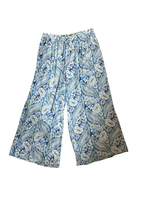 Christian Siriano Floral Wide-Leg Cropped Palazzo Pants XL - ONLINE ONLY