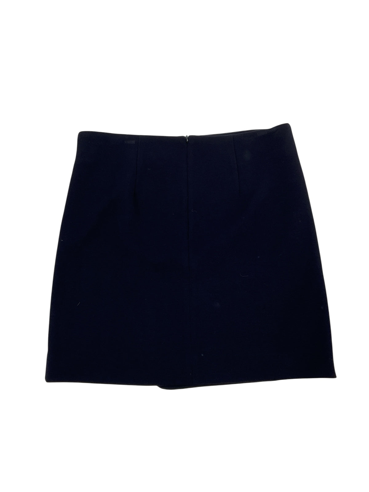 LOFT Navy Skirt Asymmetrical Faux Wrap Mini Skirt Navy Blue Size 8 NWT - Size 8