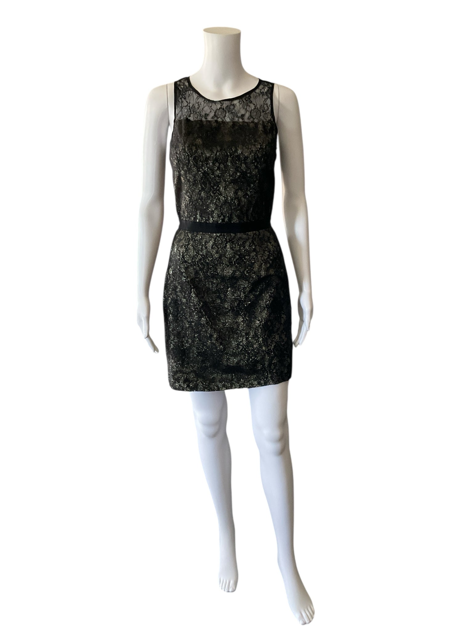 Sachin & Babi Black Sparkle Pre-Owned Ladies Dress - Size 4
