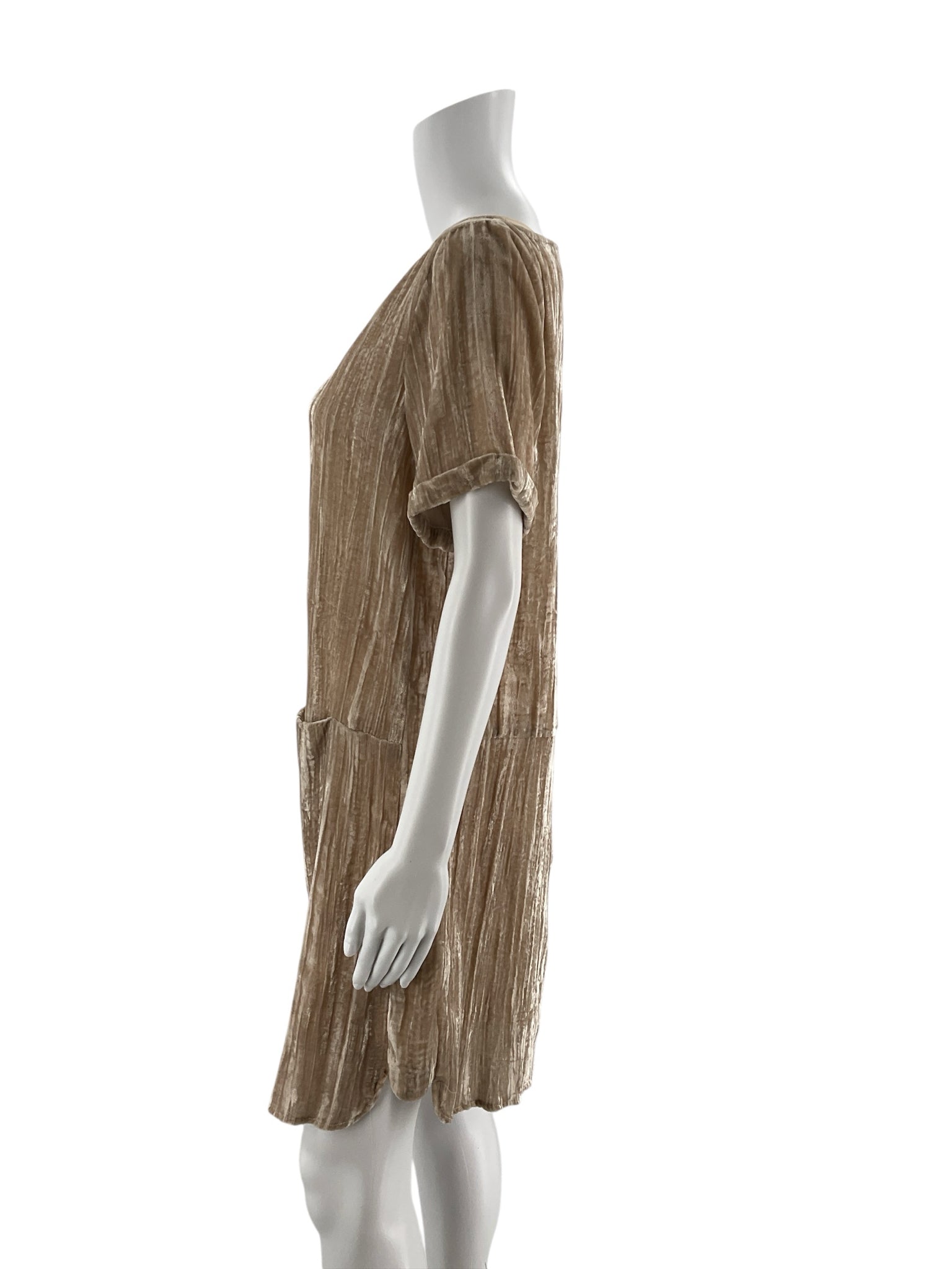 Floreat Cream Velvet Pre-Owned Ladies Dress - Size XS - Margaret’s Fine Consignment