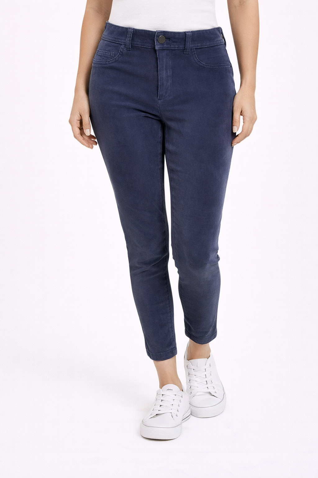 Pilcro Blue Corduroy Pre-Owned Ladies Pants - Size 4