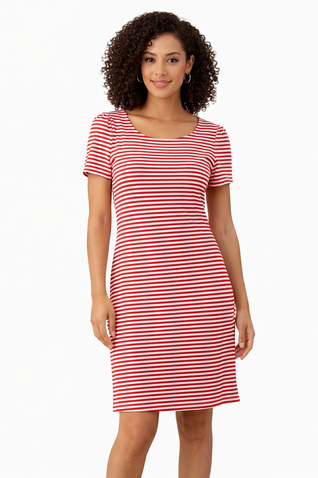 Ann Taylor Red/White Stripe Pre-Owned Ladies Dress - Size 6 Petite - Margaret’s Fine Consignment