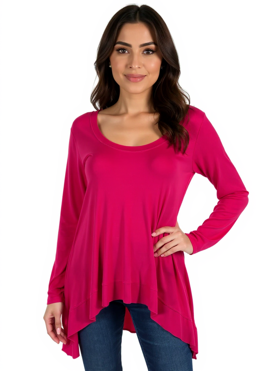 Camilla & Company Pink Solid Pre-Owned Ladies Top - Size Medium - Margaret’s Fine Consignment