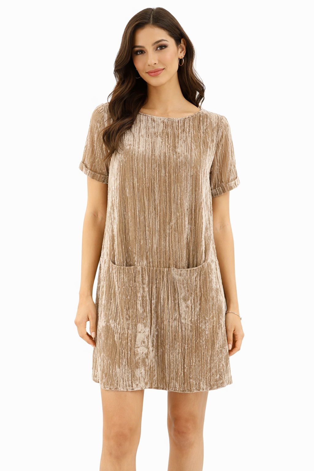 Floreat Cream Velvet Pre-Owned Ladies Dress - Size XS - Margaret’s Fine Consignment