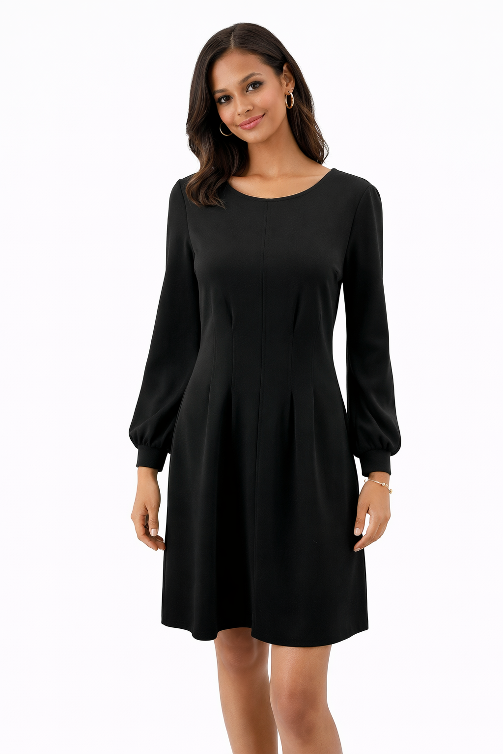 Ann Taylor Black Solid Pre-Owned Ladies Dress - Size 4