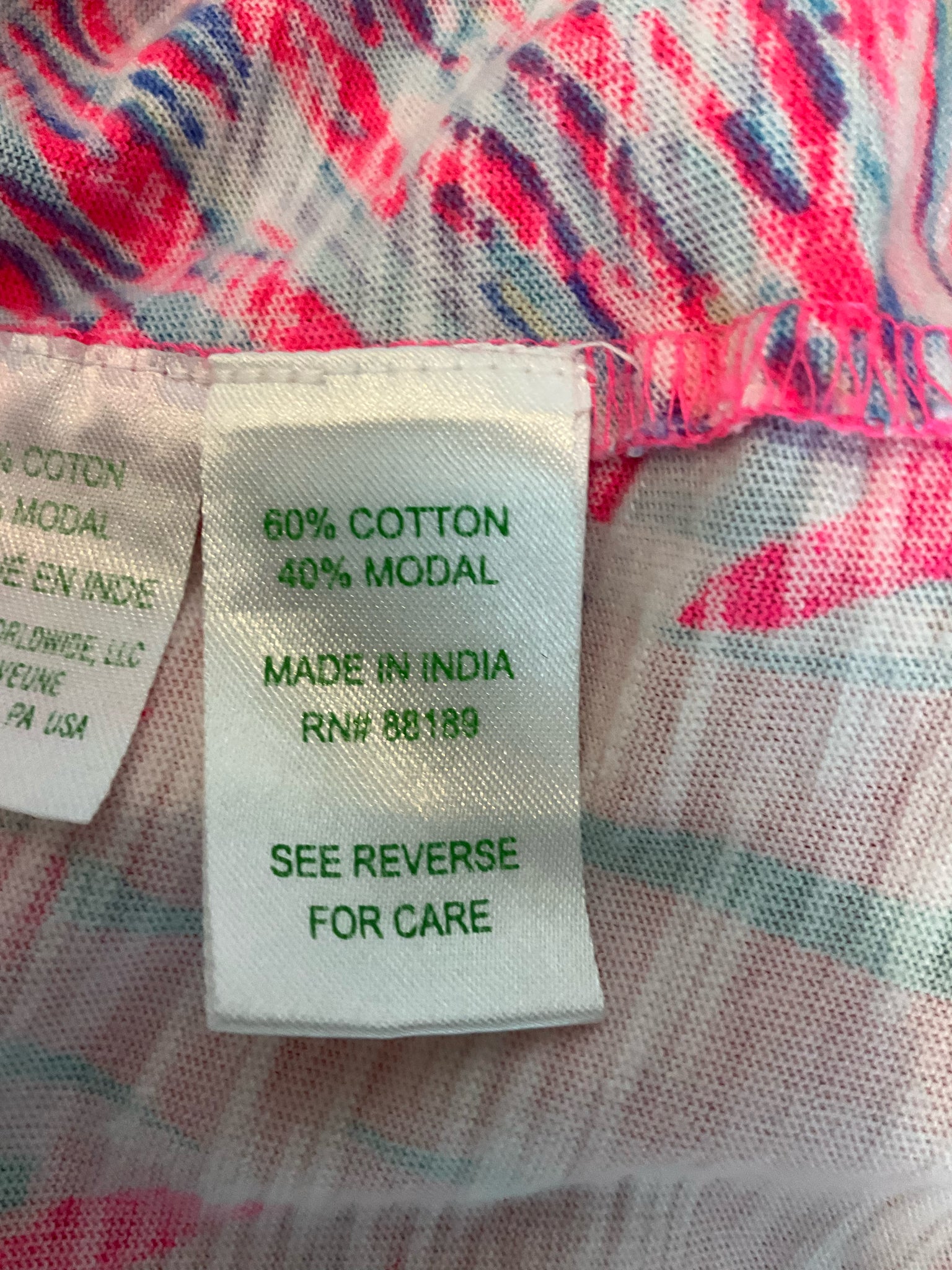 Lilly Pulitzer Marlowe Dress M Pink Blue Floral Henley Sleeveless T-Shirt Dress
