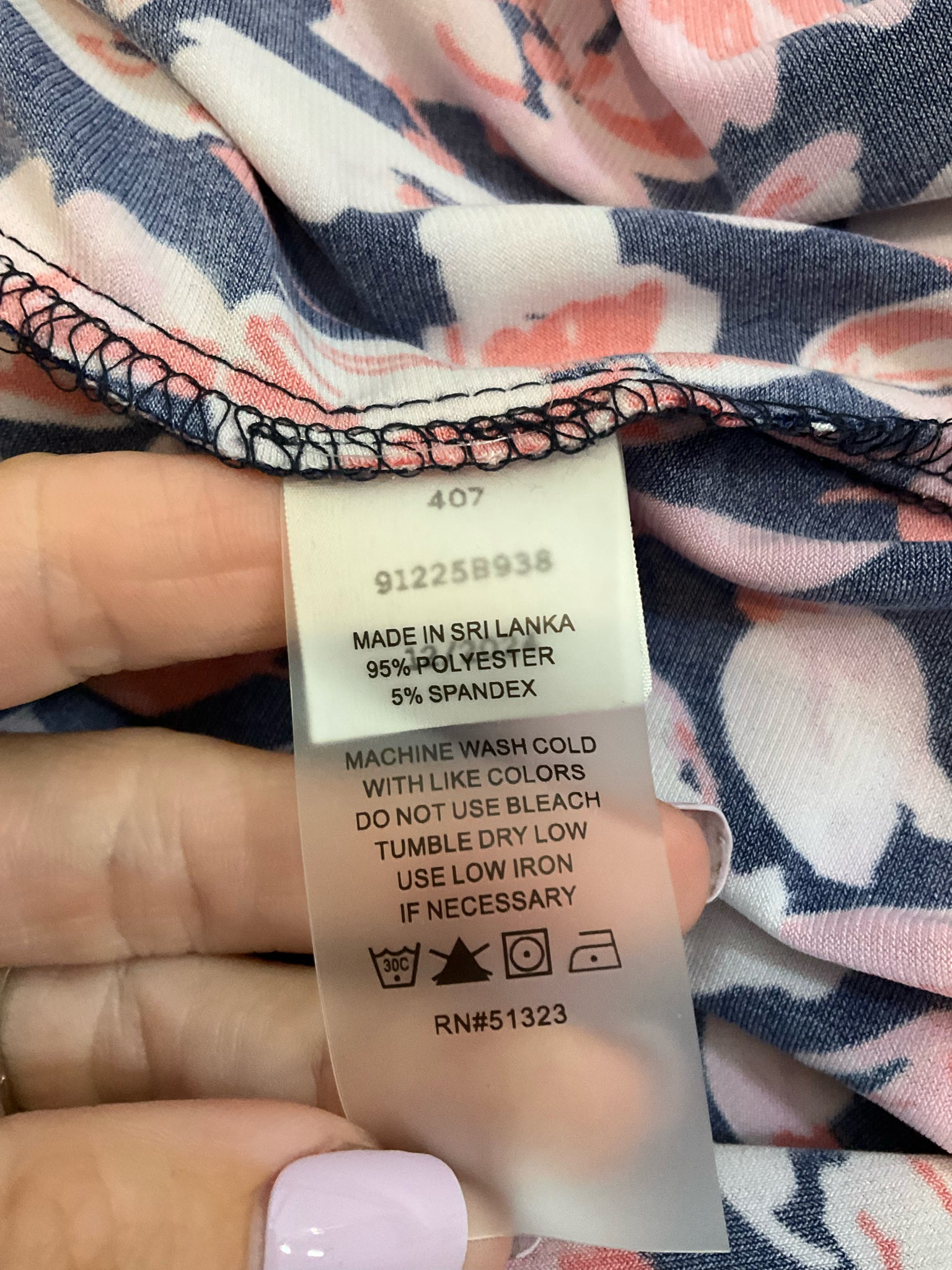 Vince Camuto Navy & Pink Floral Sleeveless Midi Dress | Size XS