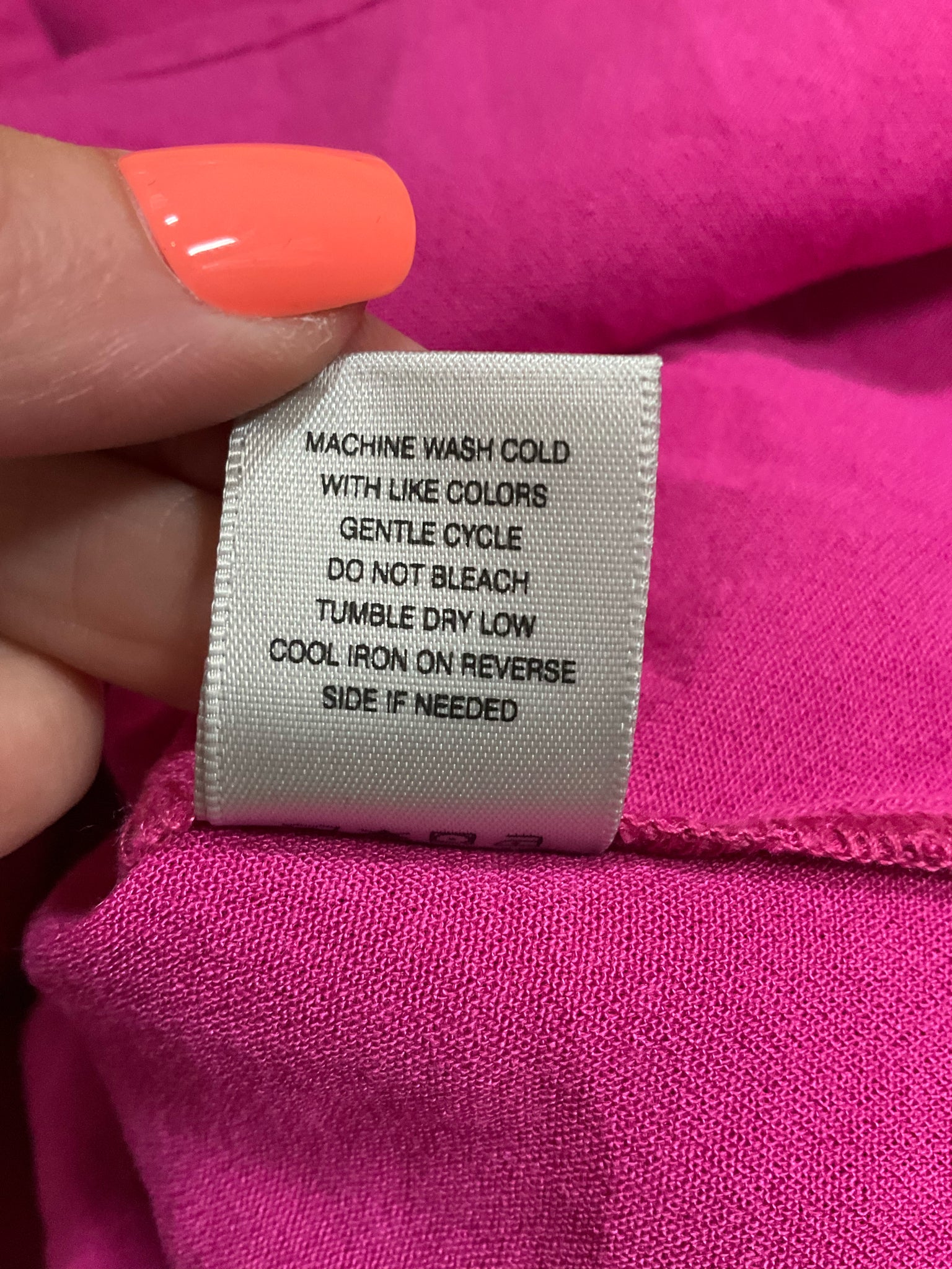 John Mark Fuchsia Pink Oversized Tunic Blouse Top Size XL NWT