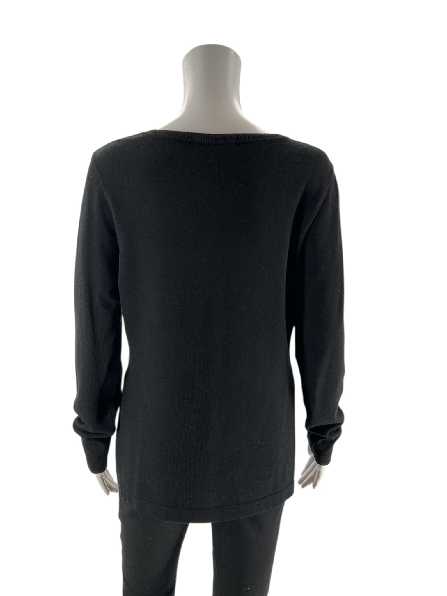 INC - black/white Print Pre-Owned Ladies Casual Top - Size M