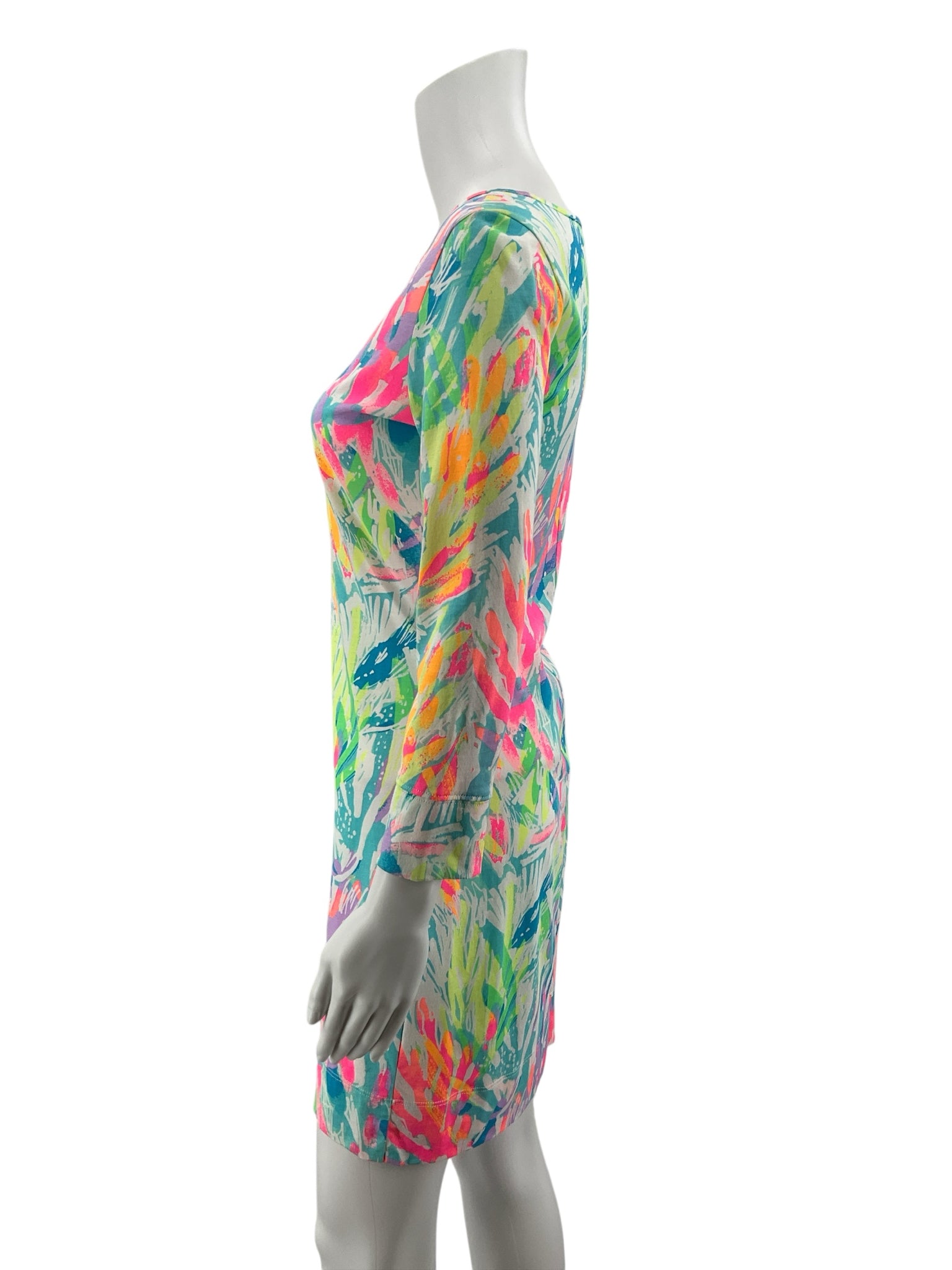 Lilly Pulitzer Essie Dress Turtley Awesome Print Pima Cotton XS