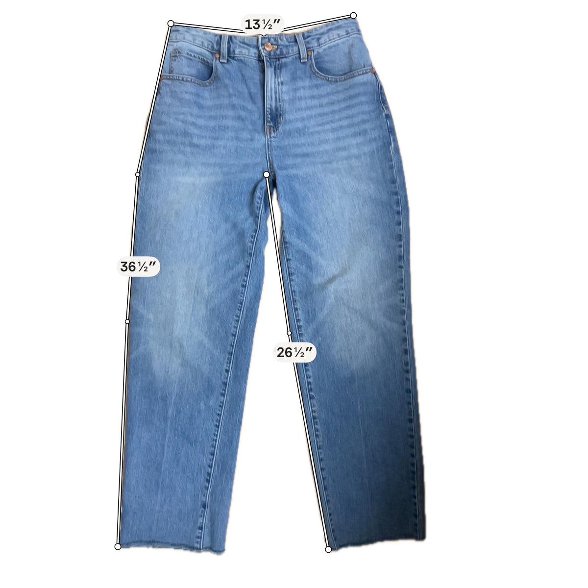 Talbots High Waist Relaxed Ankle Jeans Calypso Wash Size 6 - ONLINE ONLY
