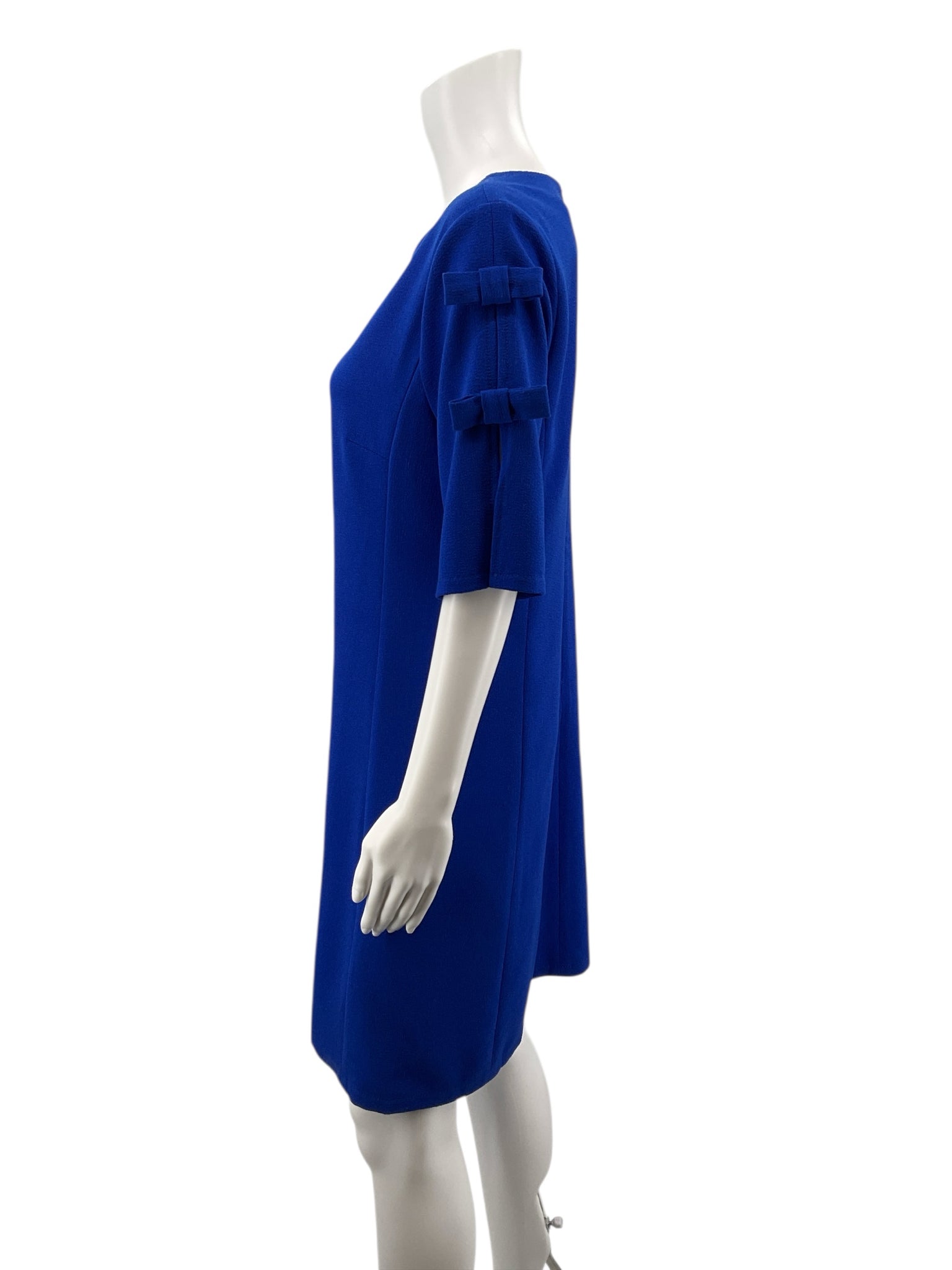 Aryeh Blue Solid Pre-Owned Ladies Dress - Size Medium