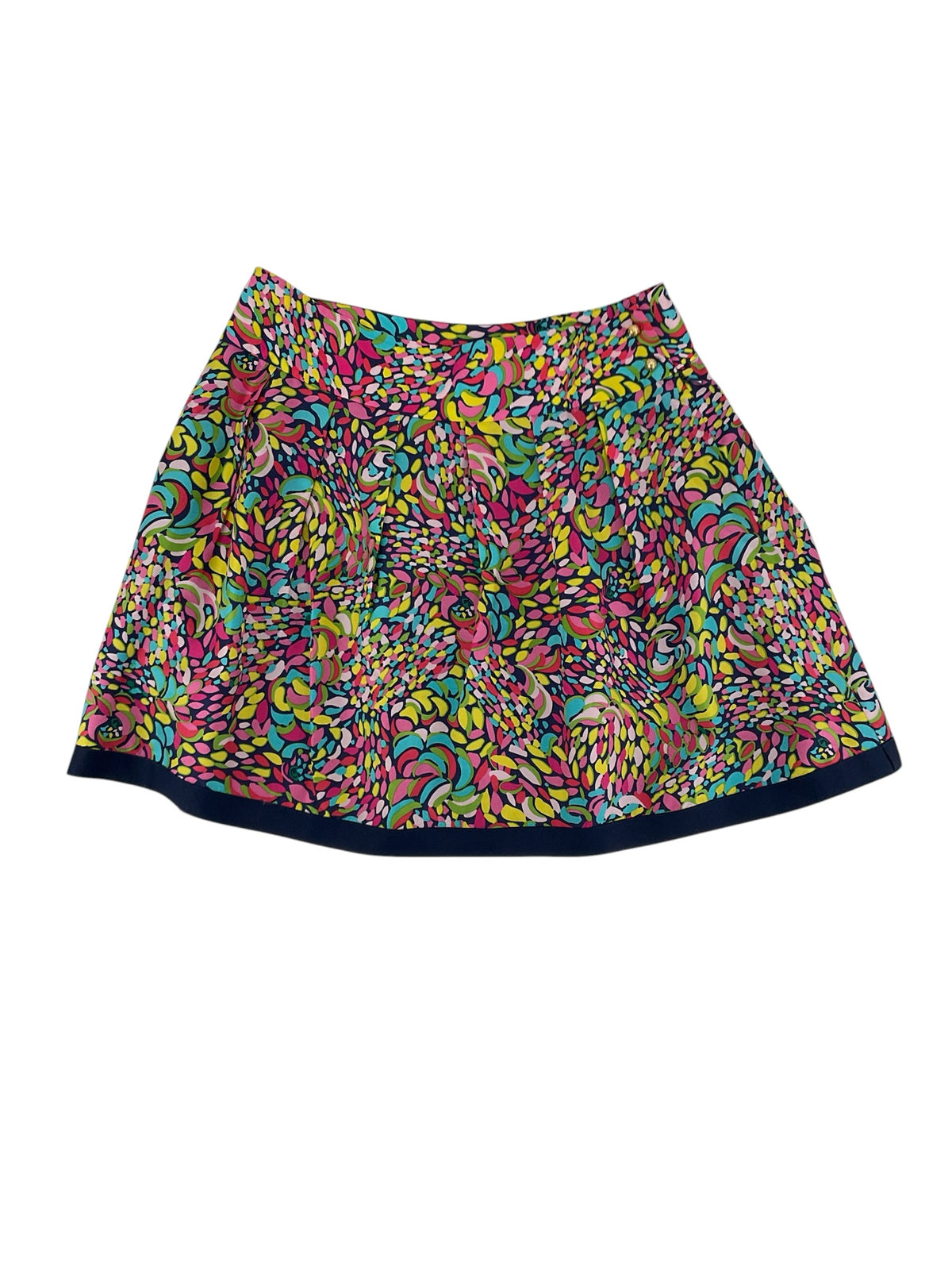 Lilly Pulitzer Gabby Skirt Mayflower Print 100% Silk Pleated Mini Size 2 - ONLINE ONLY