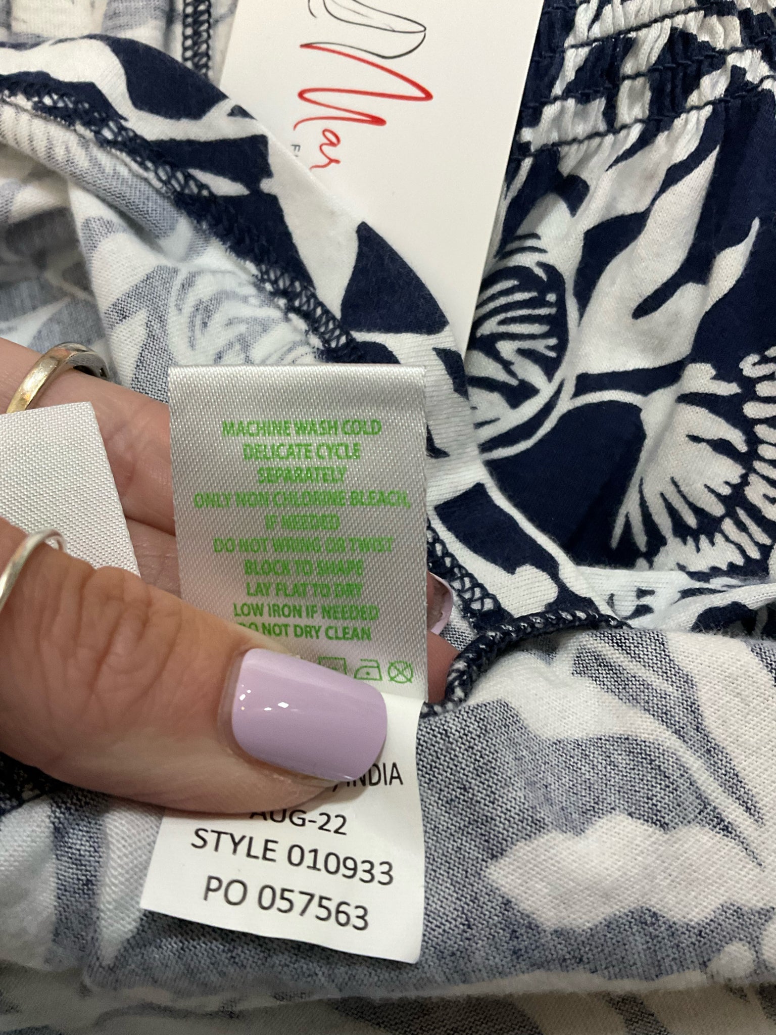 Lilly Pulitzer Kimi Tunic Dress XS Navy White Botanical Print Bell Sleeve