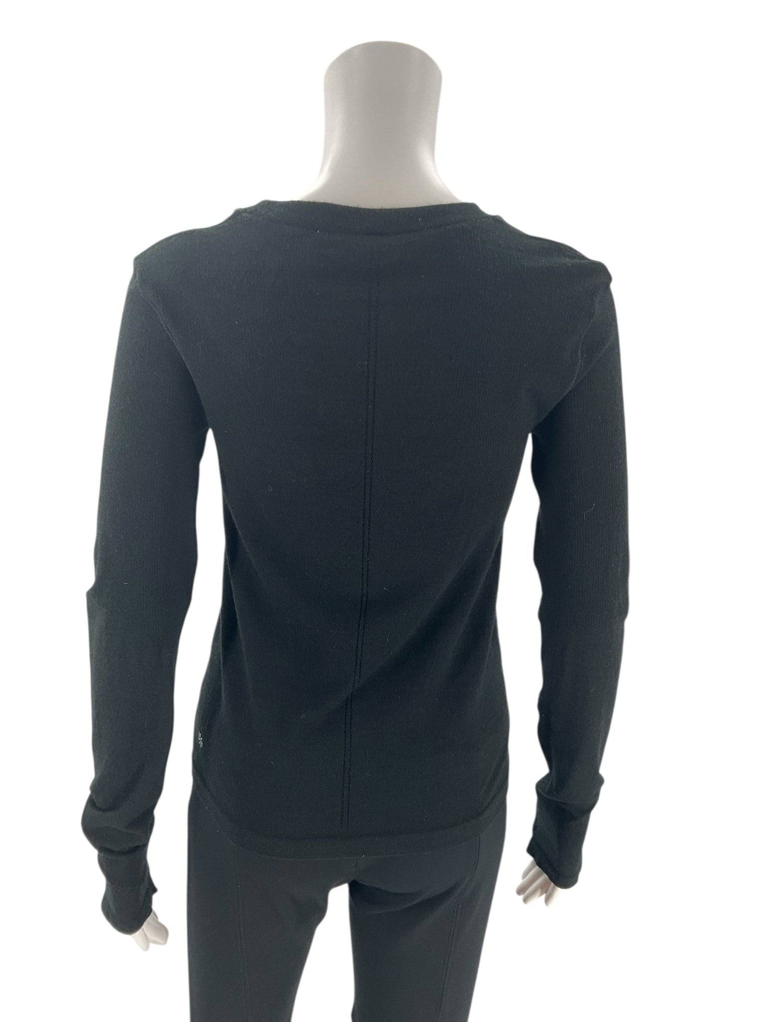 Black Solid Ladies Pre-Owned Top -Size XS - Margaret’s Fine Consignment