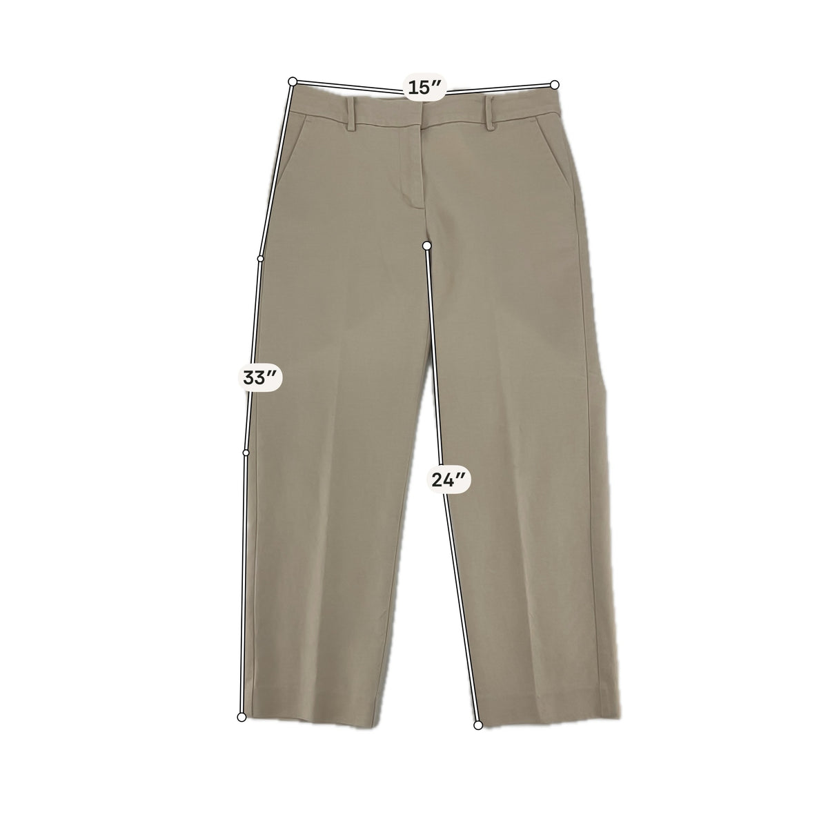 LOFT Curvy Fit Khaki Stretch Chino Pants | Size 6 - Downstairs
