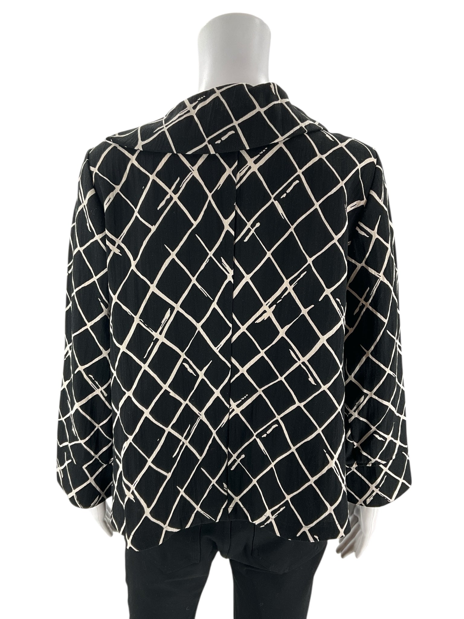 Habitat - black/white Diamond Pre-Owned Ladies Casual Top - Size XS