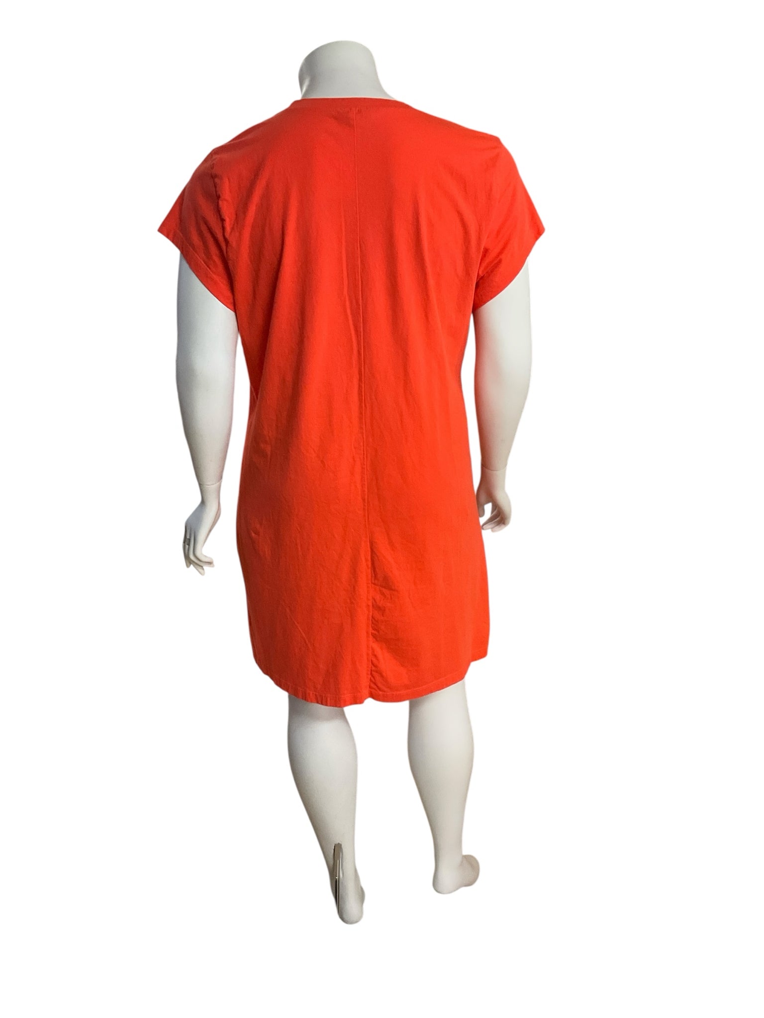 J. Crew Cotton Pocket T-Shirt Dress Orange Size 2X