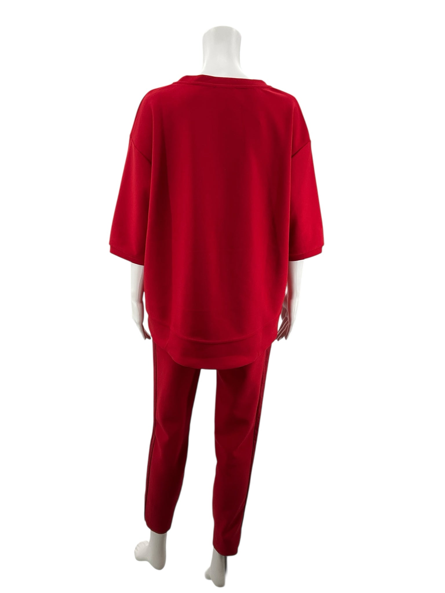 Joh Red Solid Ladies Pre-Owned 2PC Ensemble - Size Small