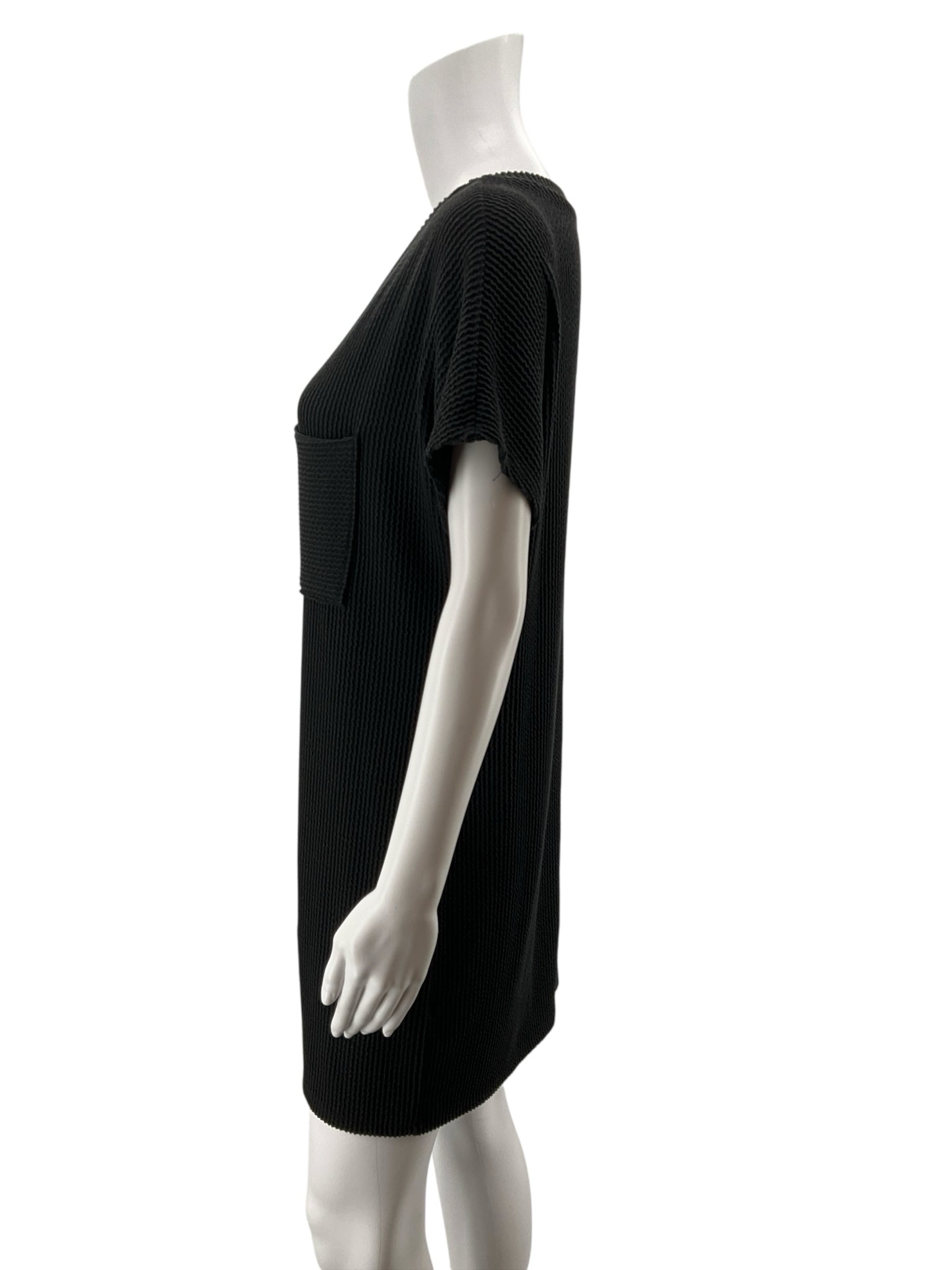 entro Size S Black Ribbed Pre-Owned Ladies Dress
