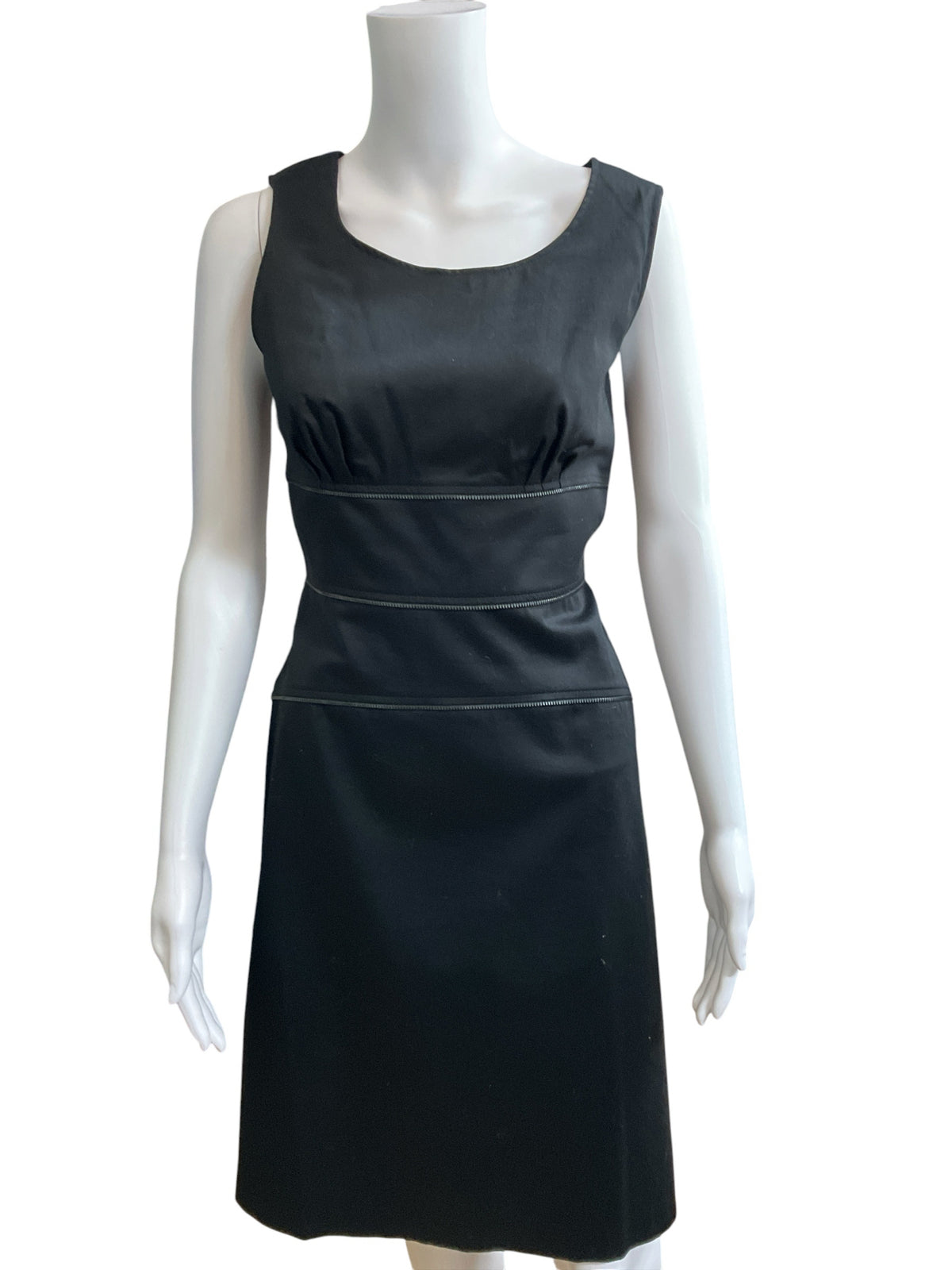 Calvin Klein Black Cotton Stretch Sheath Mini Dress Size 6 - ONLINE ONLY