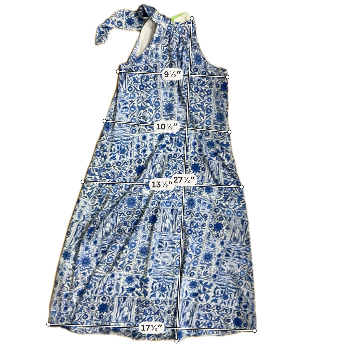 Ann Taylor Mosaic Tile Print Halter Neck Shift Dress Size Small - ONLINE ONLY