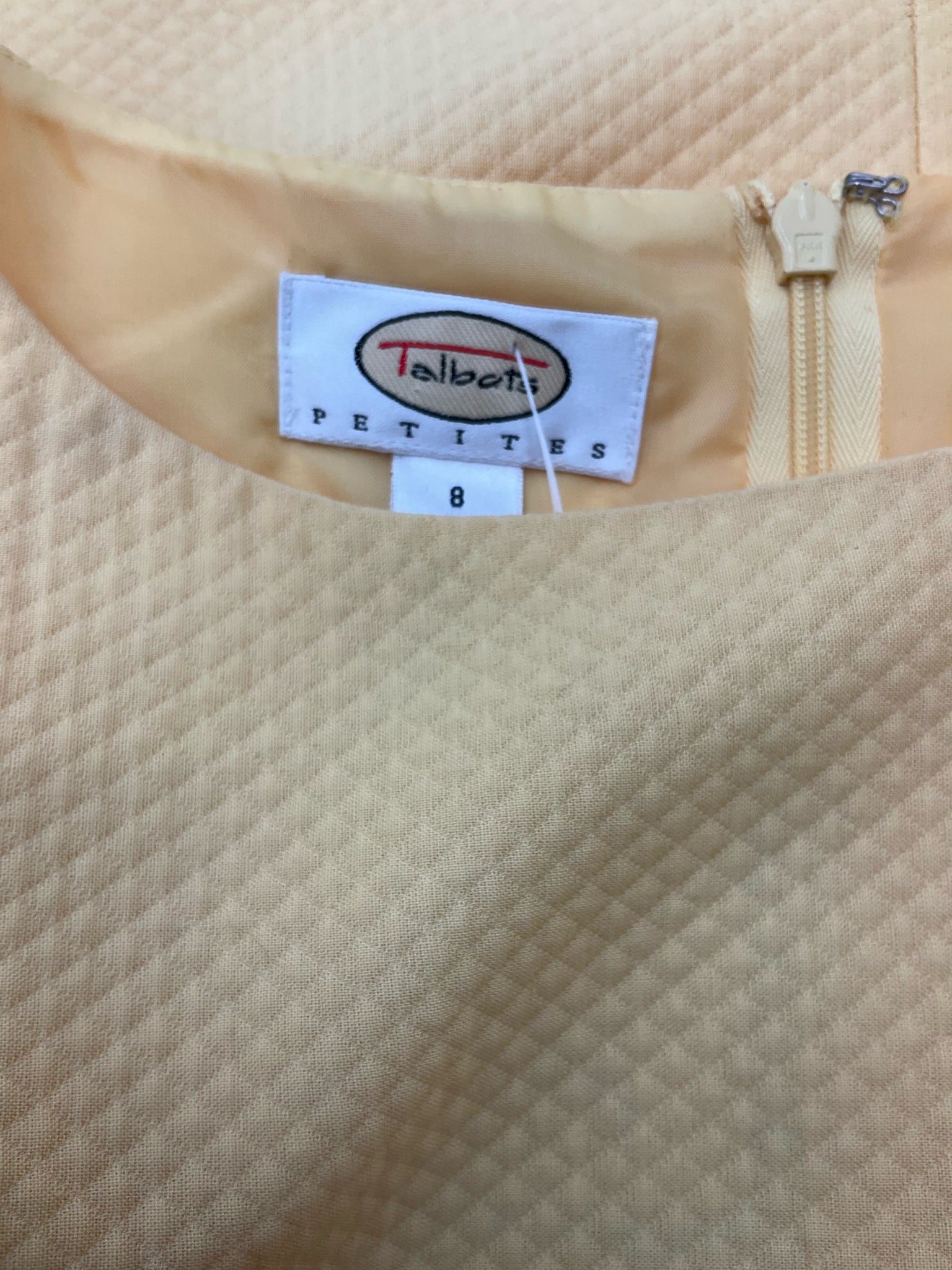 Talbots Yellow Textured Dress – Women’s Size 8 Petite