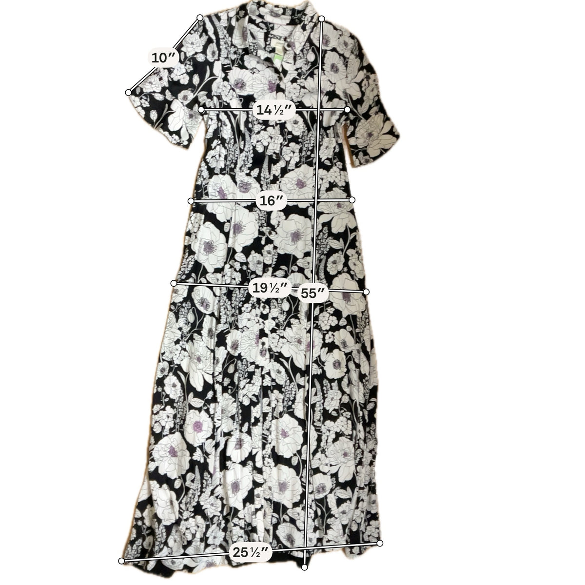 Maeve by Anthropologie Floral Flutter Sleeve Midi Shirtdress Size Medium - ONLINE ONLY