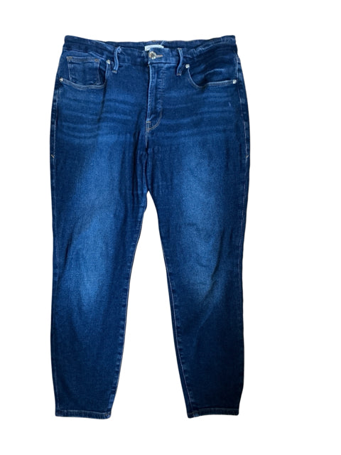 Good American Good Cigarette Crop High Rise Jeans Size 12/31 - ONLINE ONLY