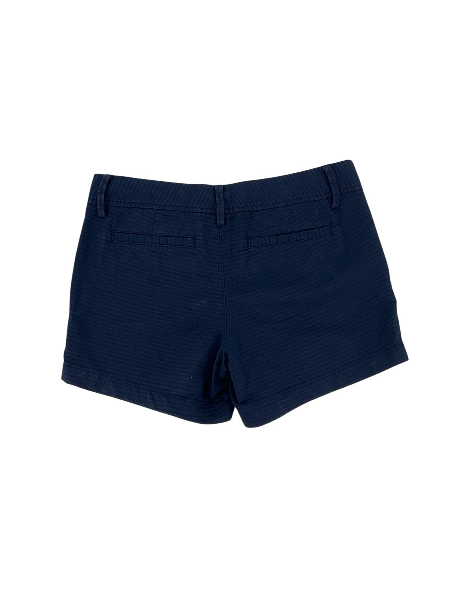 Lilly Pulitzer Navy Textured Cotton Shorts Size 6