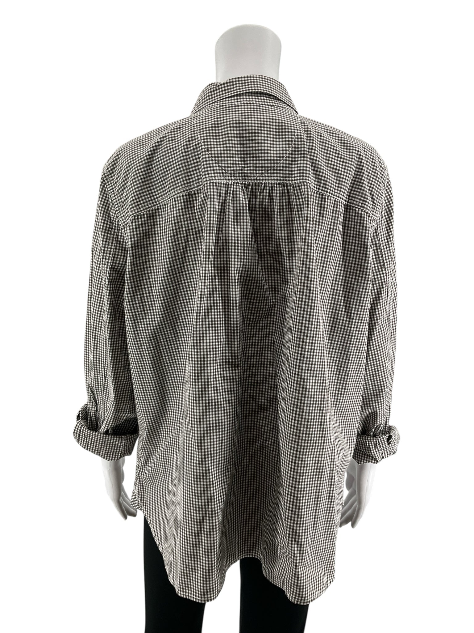 Lauren Ralph Lauren Jeans Co. Brown Gingham Checkered Button-Down Shirt XL