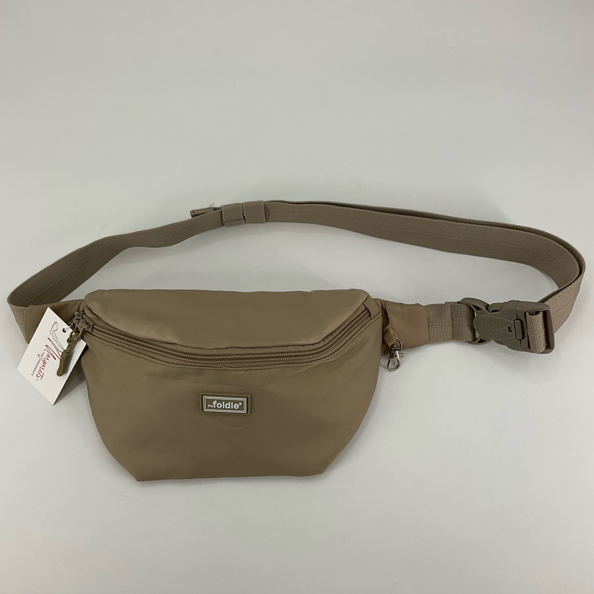 The Foldie The Foldie Foldable Fanny Pack Water Resistant Belt Bag Khaki Green