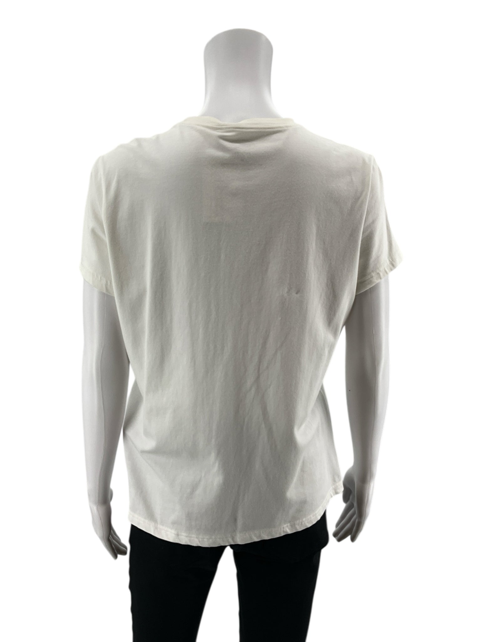Talbots White Pre-Owned Ladies Top - Size Medium Petite