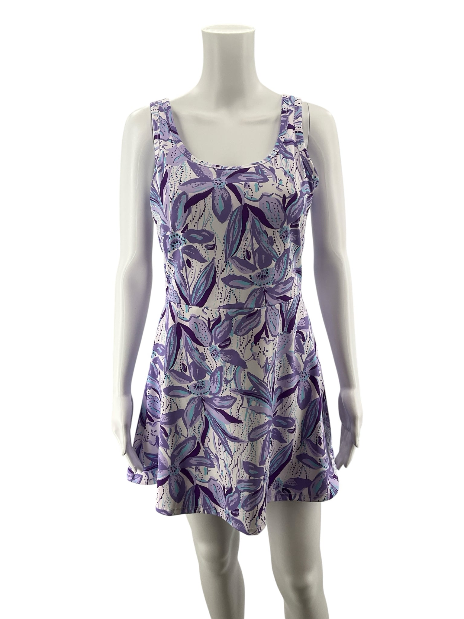 Lilly Pulitzer Luxletic Corina Tennis Dress Orchid Oasis Floral Small